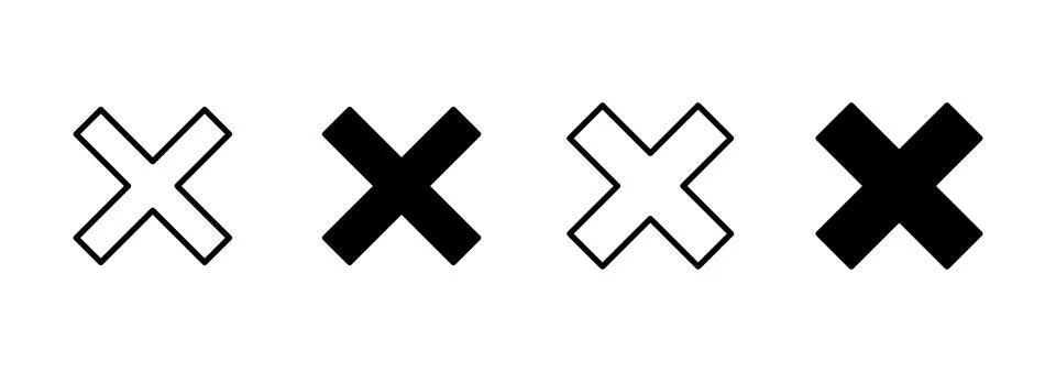 Close icon vector. Delete sign and symbol. cross sign Stock-Illustration