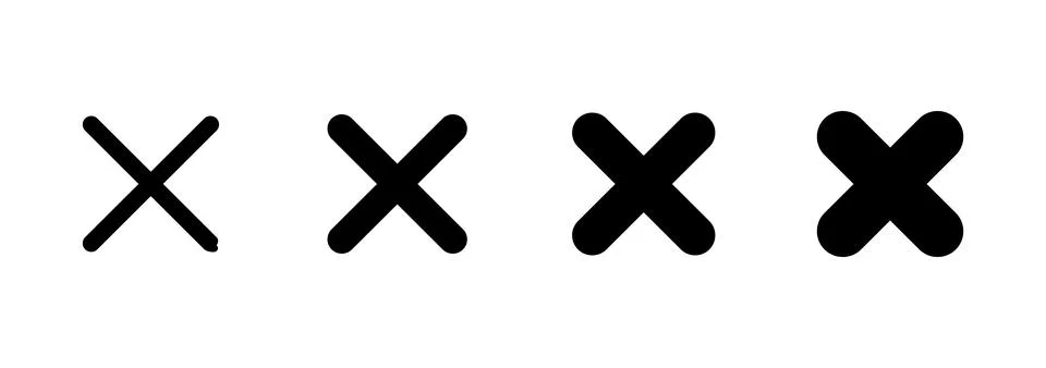 Close icon vector. Delete sign and symbol. cross sign Stock-Illustration