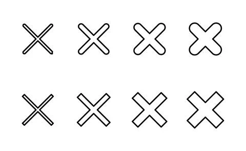 Close icon vector. Delete sign and symbol. cross sign 스톡 일러스트