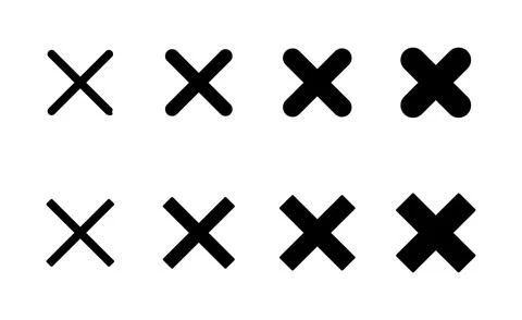 Close icon vector. Delete sign and symbol. cross sign 스톡 일러스트