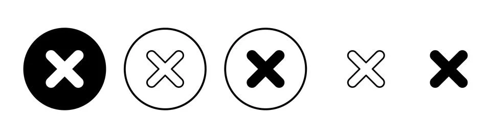 Close icon vector. Delete sign and symbol. cross sign Illustrazione stock
