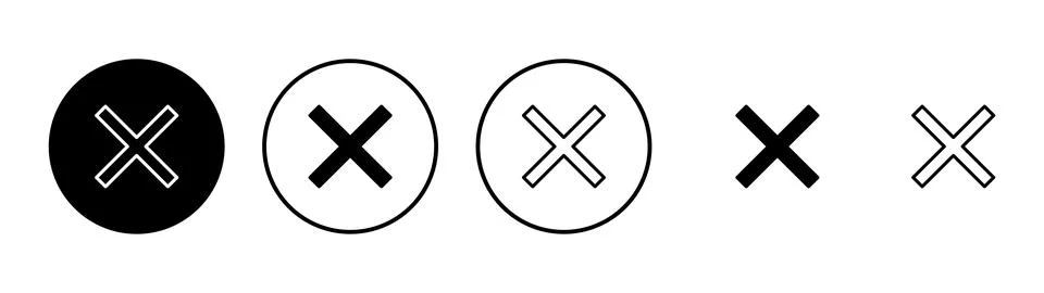 Close icon vector. Delete sign and symbol. cross sign Illustrazione stock