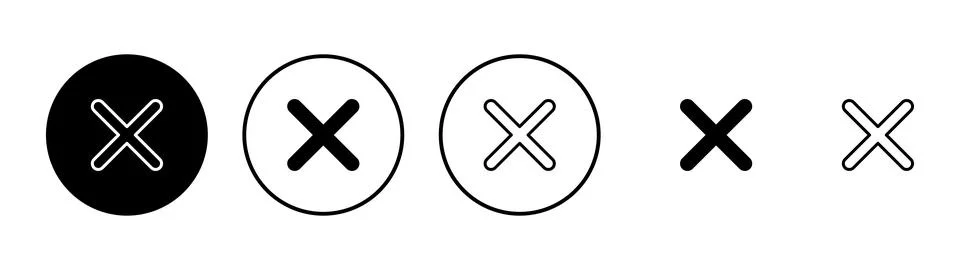 Close icon vector. Delete sign and symbol. cross sign 스톡 일러스트
