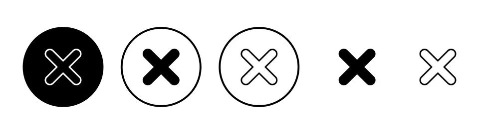 Close icon vector. Delete sign and symbol. cross sign 스톡 일러스트