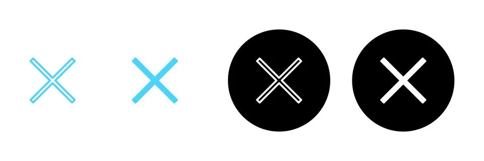 Close icon vector. Delete sign and symbol. cross sign 스톡 일러스트