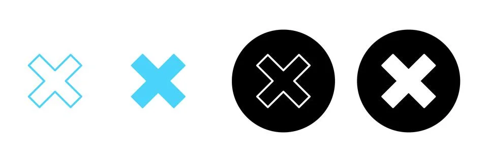 Close icon vector. Delete sign and symbol. cross sign イラスト素材