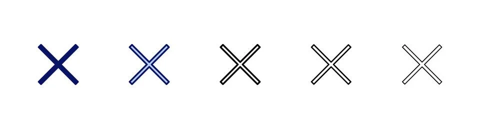 Close icon vector. Delete sign and symbol. cross sign Stock Illustration