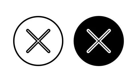 Close icon vector illustration. Delete sign and symbol. cross sign 스톡 일러스트