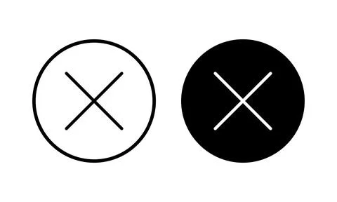 Close icon vector illustration. Delete sign and symbol. cross sign Stock Illustration