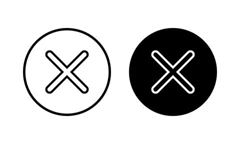 Close icon vector illustration. Delete sign and symbol. cross sign Stock Illustration