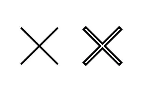 Close icon vector illustration. Delete sign and symbol. cross sign Illustrazione stock