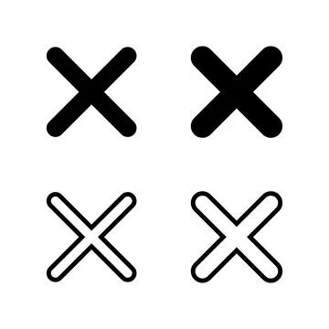 Close icon vector illustration. Delete sign and symbol. cross sign Stock Illustration