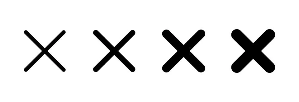Close icon vector illustration. Delete sign and symbol. cross sign イラスト素材
