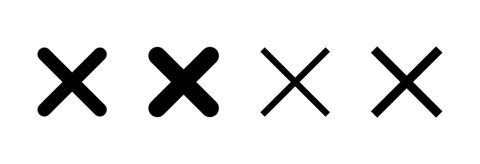 Close icon vector illustration. Delete sign and symbol. cross sign イラスト素材