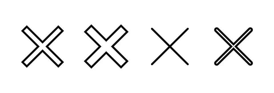 Close icon vector illustration. Delete sign and symbol. cross sign イラスト素材
