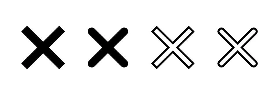 Close icon vector illustration. Delete sign and symbol. cross sign Illustrazione stock
