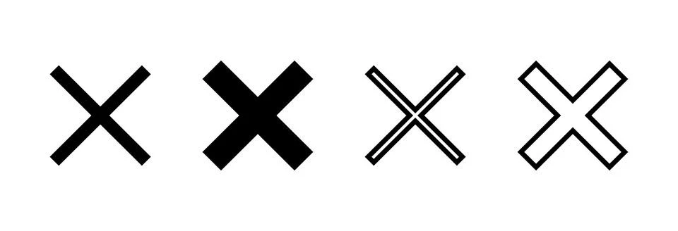 Close icon vector illustration. Delete sign and symbol. cross sign Illustrazione stock