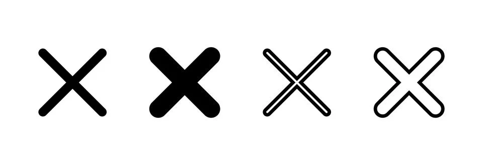 Close icon vector illustration. Delete sign and symbol. cross sign Illustrazione stock