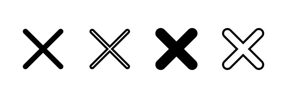 Close icon vector illustration. Delete sign and symbol. cross sign イラスト素材