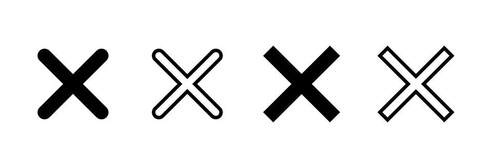 Close icon vector illustration. Delete sign and symbol. cross sign イラスト素材