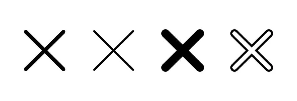 Close icon vector illustration. Delete sign and symbol. cross sign イラスト素材