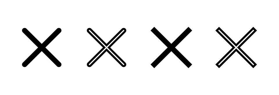 Close icon vector illustration. Delete sign and symbol. cross sign イラスト素材