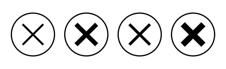 Close icon vector illustration. Delete sign and symbol. cross sign イラスト素材