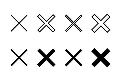 Close icon vector illustration. Delete sign and symbol. cross sign イラスト素材