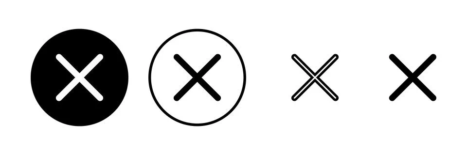 Close icon vector illustration. Delete sign and symbol. cross sign Stock Illustration