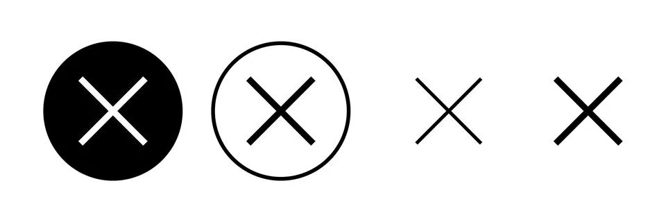 Close icon vector illustration. Delete sign and symbol. cross sign Ilustración de archivo