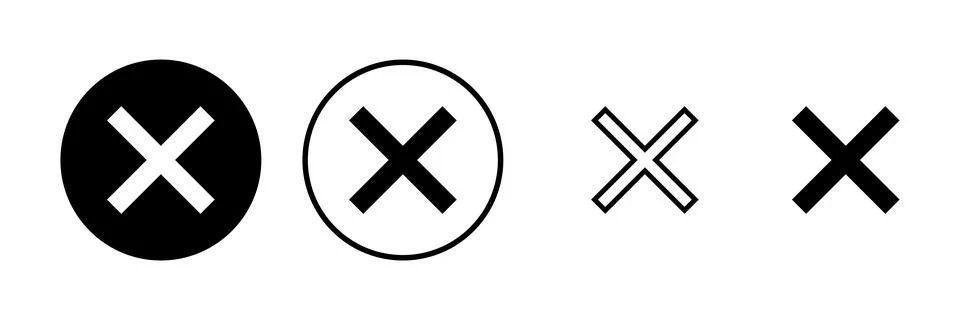 Close icon vector illustration. Delete sign and symbol. cross sign Ilustración de archivo