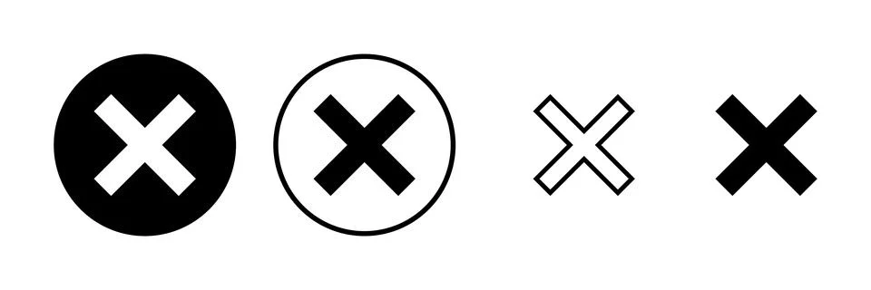 Close icon vector illustration. Delete sign and symbol. cross sign Stock Illustration
