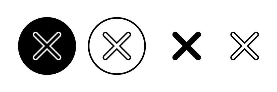 Close icon vector illustration. Delete sign and symbol. cross sign Stock Illustration
