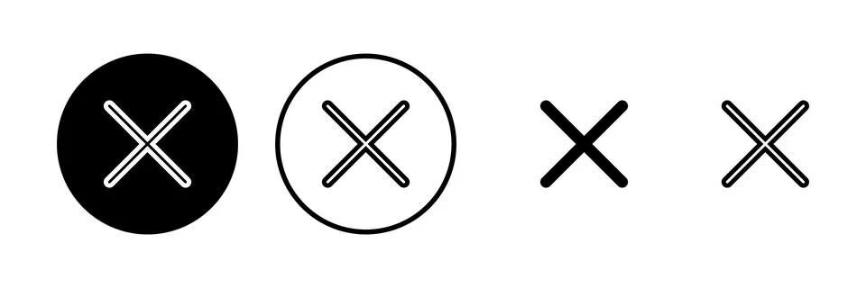 Close icon vector illustration. Delete sign and symbol. cross sign Stock Illustration