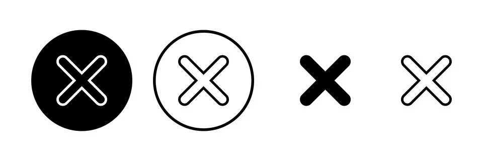 Close icon vector illustration. Delete sign and symbol. cross sign Stock Illustration