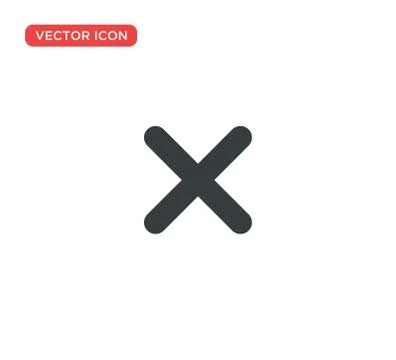 Close Icon Vector Illustration Design Stock Illustration