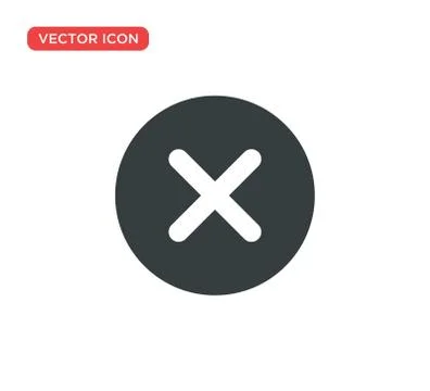 Close Icon Vector Illustration Design Stock Illustration