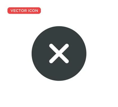 Close Icon Vector Illustration Design Stock Illustration