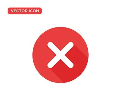 Close Icon Vector Illustration Design Stock Illustration