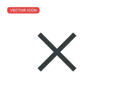 Close Icon Vector Illustration Design Stock Illustration