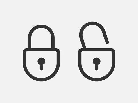 Close icon vector sign. Cancel symbol padlock web design. Error, denied, avoi Stock Illustration