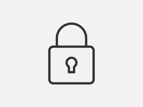 Close icon vector sign. Cancel symbol padlock web design. Error, denied, avoi 스톡 일러스트