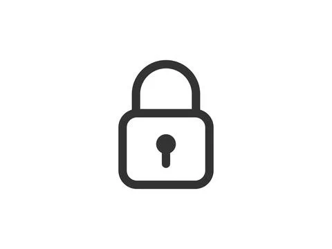 Close icon vector sign. Cancel symbol padlock web design. Error, denied, avoi Stock Illustration