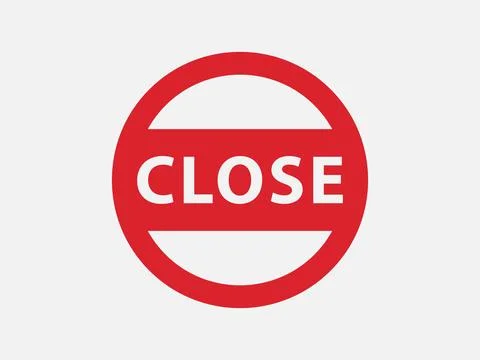 Close icon vector sign. Cancel symbol web design. Error, denied, avoid or wro 스톡 일러스트