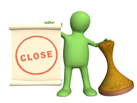 Close Stock Illustration