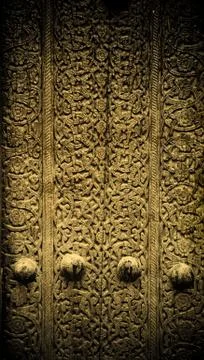 Close-up image of ancient doors Stock Photos