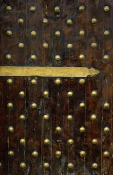 Close-up image of ancient doors Stock Photos