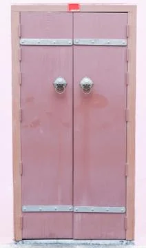 Close-up image of ancient doors Stock Photos