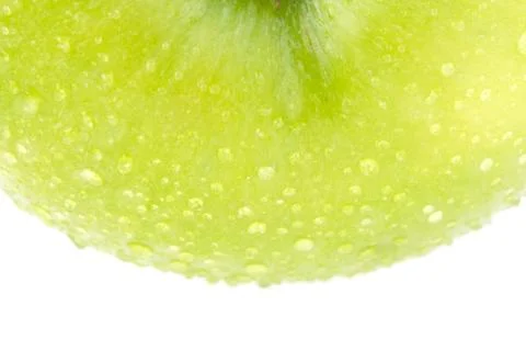 Close-up image of apple fruit with water drops Stock Photos