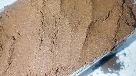 Close up image of black coffe powder Stock Photos